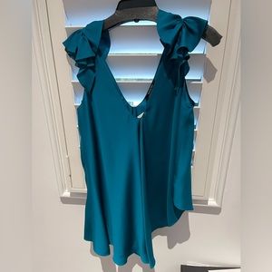 Never worn Rebecca Ortiz Silk V Neck Top